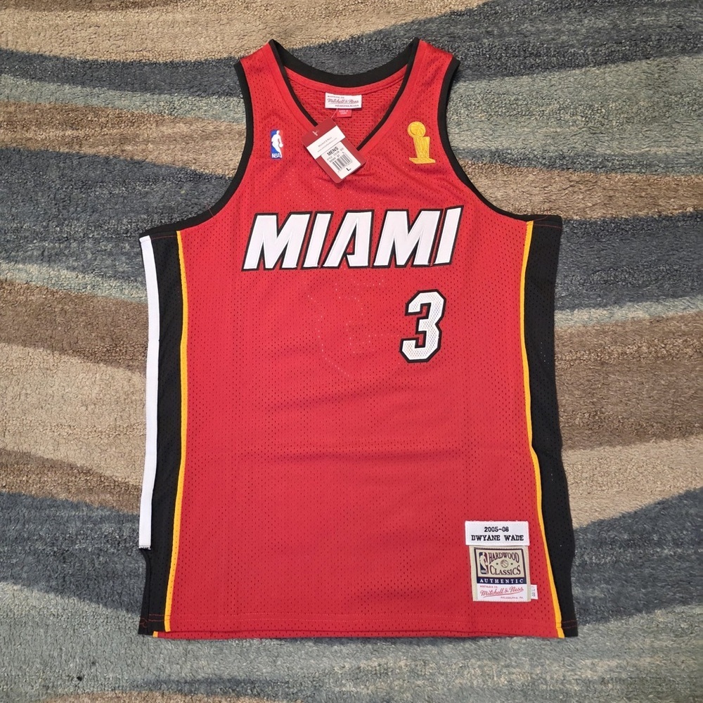 Dwyane Wade 05 06 Finals Heat Jersey Size 44 L